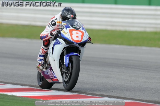 2010-06-26 Misano 0468 Rio - Superstock 1000 - Free Practice - Andrea Antonelli - Honda CBR1000RR